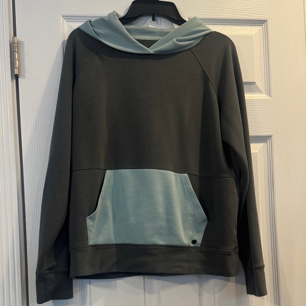 GAIAM womens gray green and Light mint Hoodie